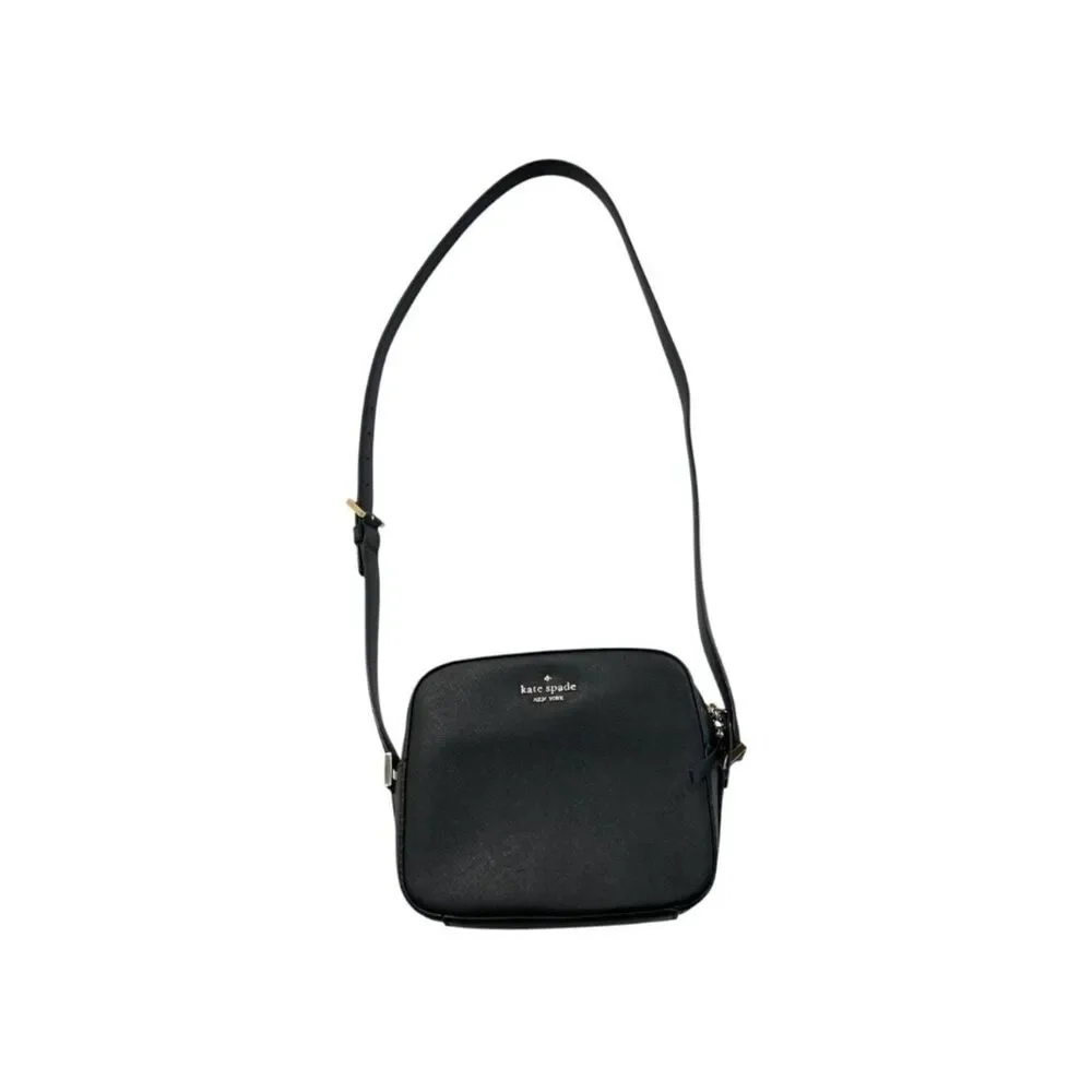 Kate Spade Newbury Lane Commie Small Crossbody Saffiano Leather Black